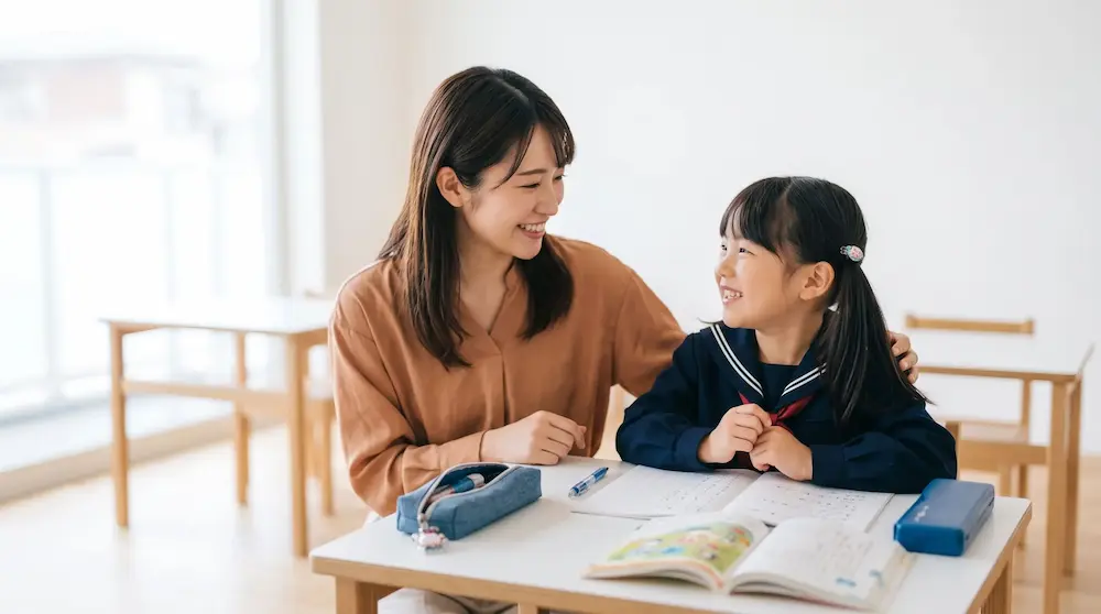 対話を重視した個別指導の様子